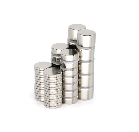 Nam châm viên tròn đường kính 14 mm, nam châm NdFeB hình trụ, lực hút cao N52