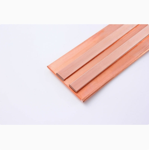 Thanh đồng cái đồng đỏ dẹt chiều dầy 1,5, 2, 3, 4, 5, 6, 8, 9, 10 mm