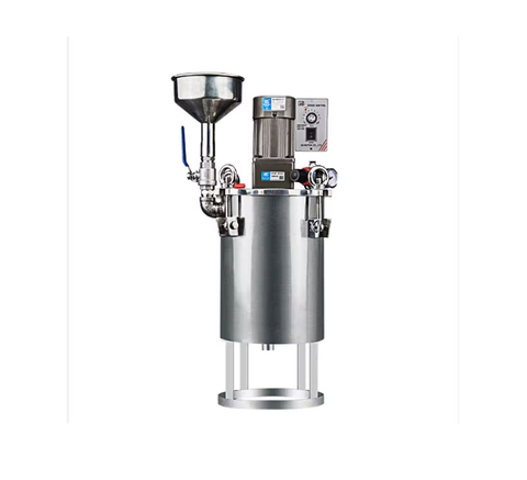 Thùng trộn keo áp suất điện inox – Có phễu nạp, cảm biến mức dung dịch