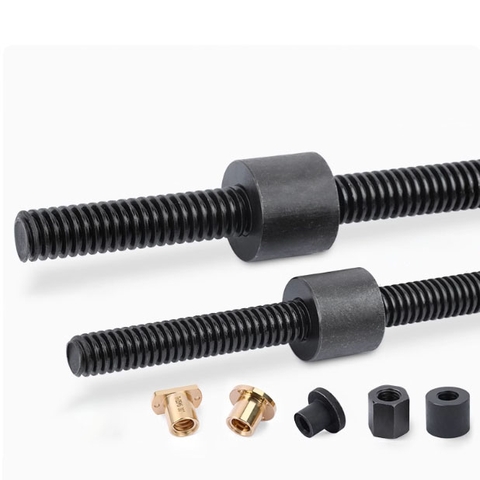 Trục Vít Me Ren thép TR8 10 12 16 20 22 24 25 28 30 36 40