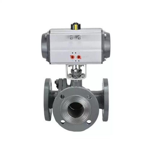 Van Bi Ba Chiều Khí Nén Q644/5F-16C Chuyển Hướng Kiểu L/T