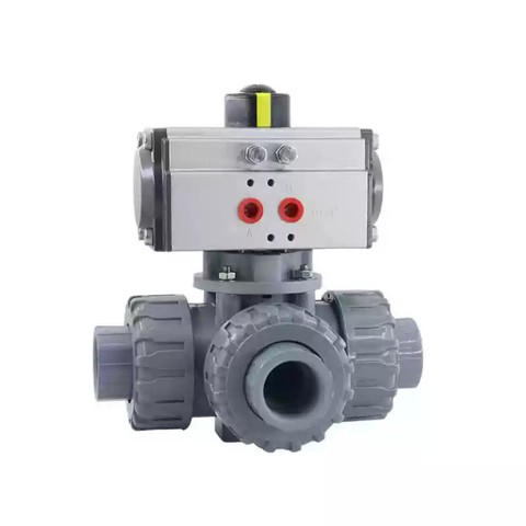 Van Bi Khí Nén Ba Chiều Kiểu Khớp Nối L/T Bằng Nhựa CPVC UQ624/5F-10S