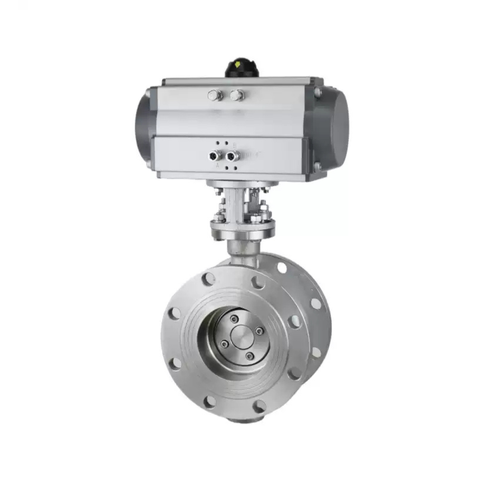 Van Bướm Khí Nén Mặt Bích Thép Không Gỉ D643W
