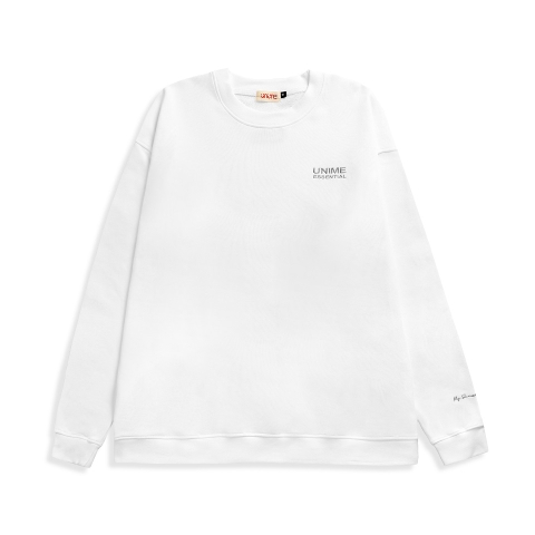 Áo Sweater Unisex tay dài My Sunshine - Trắng