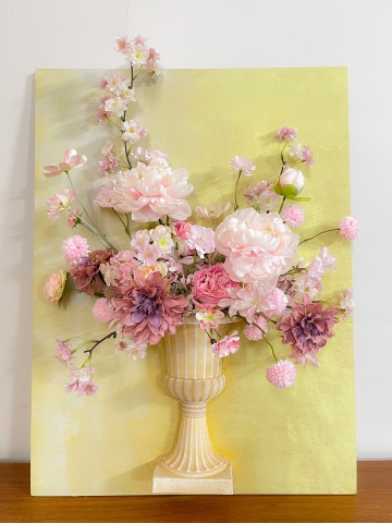 Tranh Hoa Lụa - Tone Hồng 101