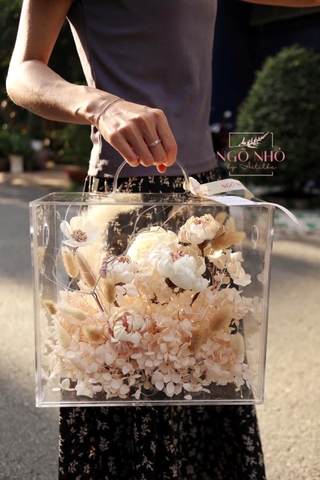 Hộp hoa khô size 24×27