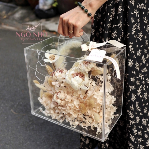 Hộp hoa khô size 24×27