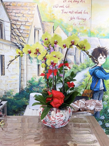 Bình Lan Hồ Điệp Vàng | Phát Tài 886