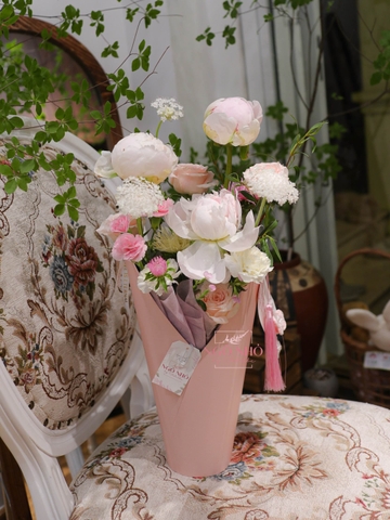 Cúp Hoa Mẫu Đơn - Hoa Nhập Khẩu 204 (Peony)