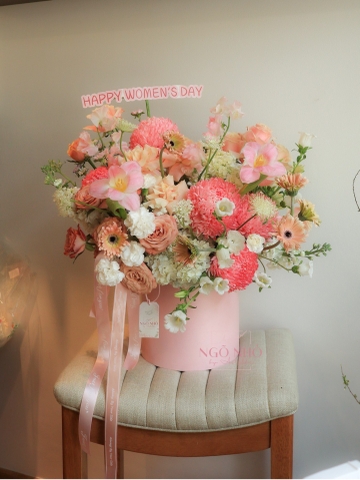 Hộp Hoa 030 - Tone Hồng