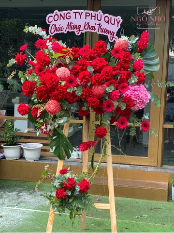 Kệ Hoa Chúc Mừng 686 | Hoa Nhập Khẩu