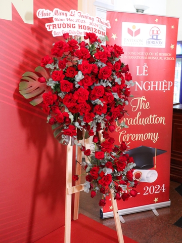 Kệ Hoa Chúc Mừng Tone Đỏ 286