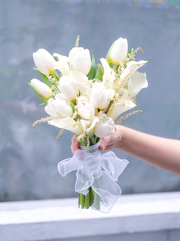 Hoa Cưới Nhập Khẩu 204 | Calla Lily & Tulip & Astilbe