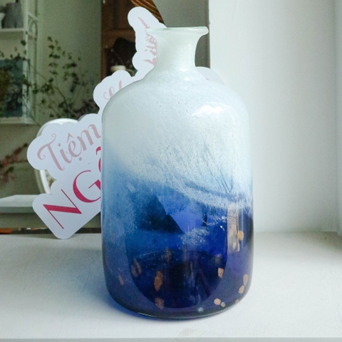 Bình Thủy Tinh Celestial Blue Harmony Tinh Tế