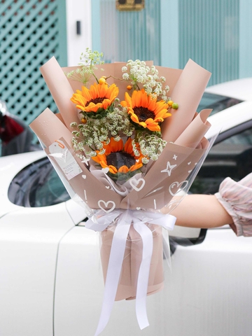 Bó Hoa Hướng Dương 3 Bông | Tốt Nghiệp