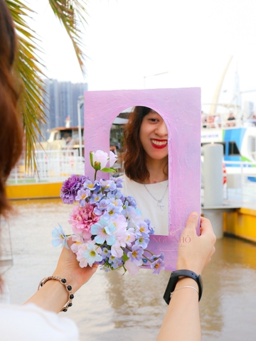 Gương Tranh Hoa Lụa - Thiết Kế Theo Yêu Cầu - Trang Trí & Decors