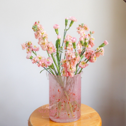 SET hoa thả bình 006 - Bình Sakura