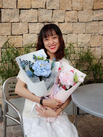 Bó hoa Peony Eternity "Hoa Lụa Nhập Khẩu" 8291