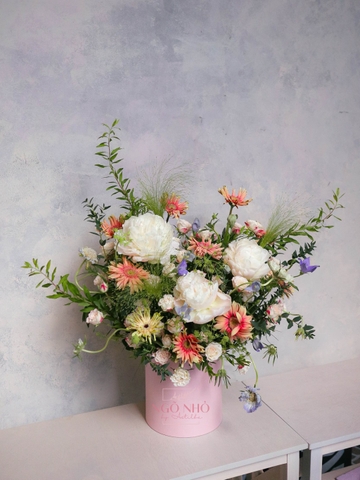 Hộp Hoa Peony | Mẫu Đơn "Tako No Yoosoi" Nhật Bản VIP