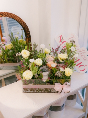 Khay Mica Bánh Ngọt & Hoa (No.3) | Quà Tặng Thú Vị Từ Nam Phi