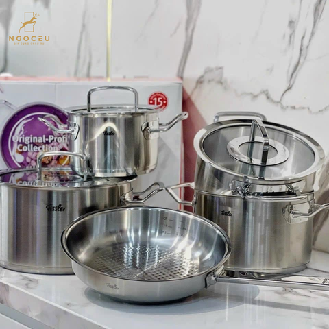 Bộ nồi 5 món Fissler Original Profi Collection 084-379-05-000/0 và chảo Size 24cm