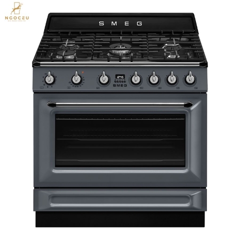 Bếp gas hỗn hợp kèm lò nướng Smeg TR90GMGR