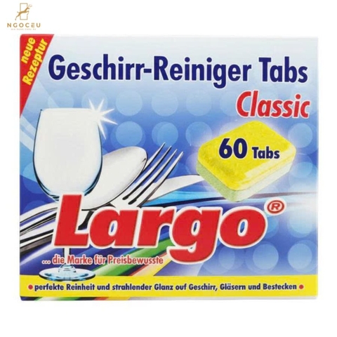 Viên rửa chén bát không mùi 60 viên - Largo Classic