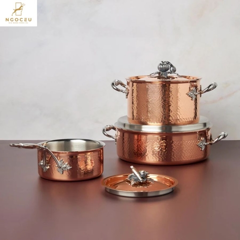 Bộ nồi Ruffoni 6 món trong hộp gỗ