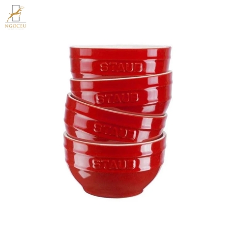 Bộ 4 Bát Staub 9cm – Màu Đỏ Cherry