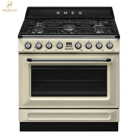Bếp gas hỗn hợp kèm lò nướng Smeg TR90GMP