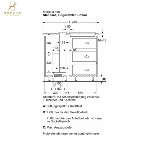 Máy hút mùi bàn đảo - Accent Line - Bosch DDW88MM66 - Series 8