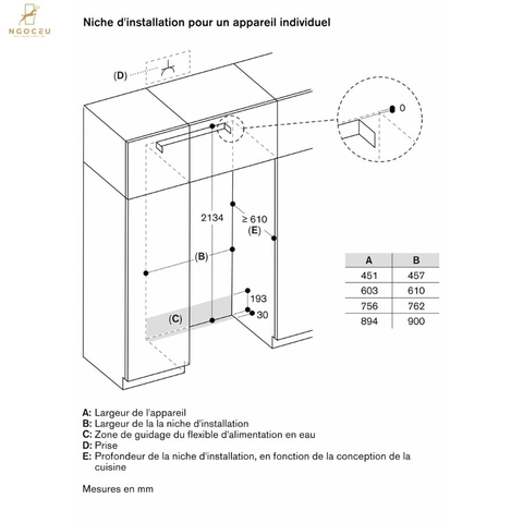 Tủ đông Vario Expressive 631L - Gaggenau RVF497190