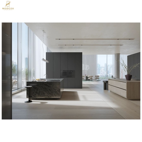 Lò nướng kèm hấp cánh phải Gaggenau Minimalistic GS240100 Onyx