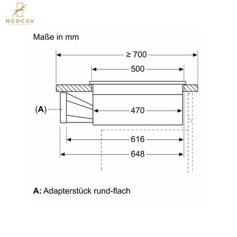 Bếp từ kết hợp máy hút mùi - Accent Line - Bosch PXX890D51E - Series 8