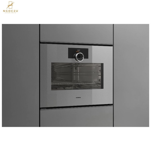 Lò nướng kèm hấp cánh trái Gaggenau Minimalistic GS251130 Sterling