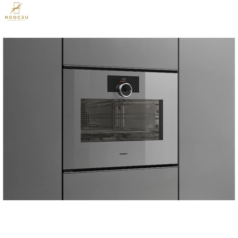 Lò nướng kèm hấp cánh trái Gaggenau Minimalistic GS241130 Sterling
