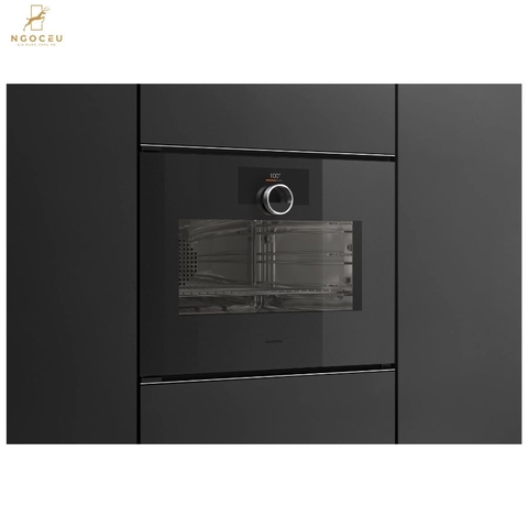 Lò nướng kèm hấp cánh trái Gaggenau Minimalistic GS251100 Onyx