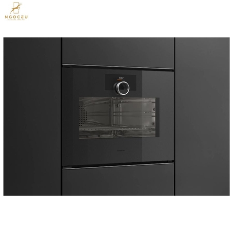 Lò nướng kèm hấp cánh trái Gaggenau Minimalistic GS241100 Onyx