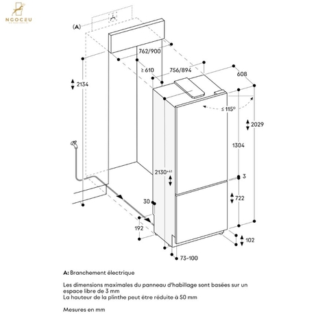 Tủ mát kết hợp tủ đông Vario Expressive 476L - Gaggenau RVB477190