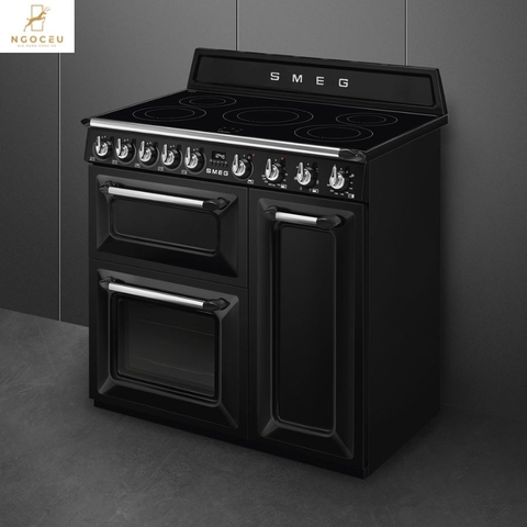Bếp từ hỗn hợp kèm lò nướng Smeg TR93IBL2