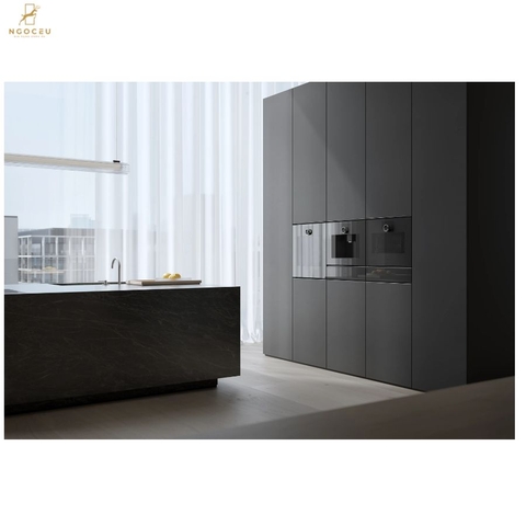Lò nướng kèm hấp cánh phải Gaggenau Minimalistic GS250100 Onyx