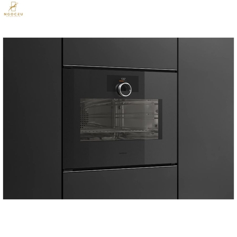 Lò nướng kèm hấp cánh phải Gaggenau Minimalistic GS240100 Onyx
