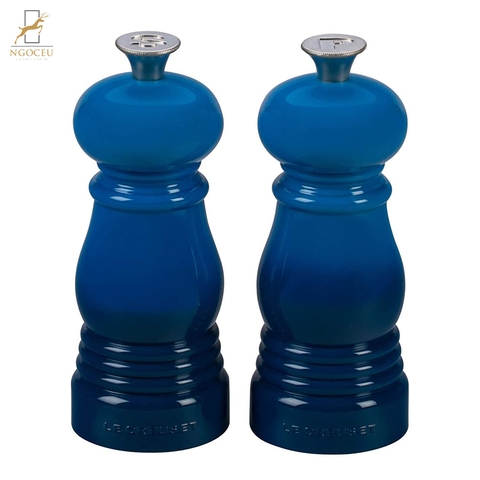 Le Creuset – Set 2 lọ xay muối và hạt tiêu 12.5cm – Màu Xanh Dương