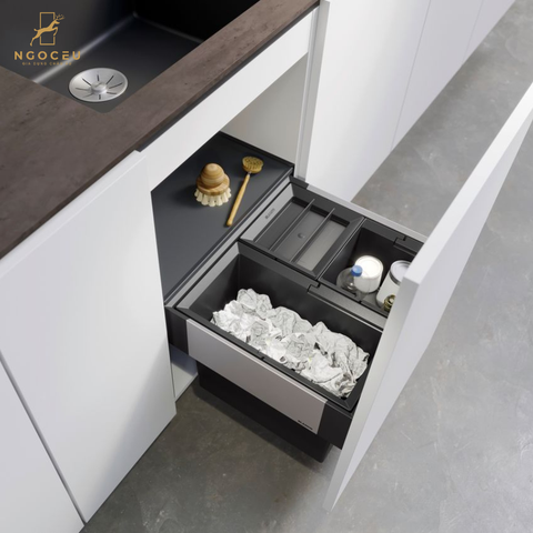 Thùng rác âm tủ 35 lít Blanco Select II 50/3 526202 - Dành cho hệ tủ 50cm