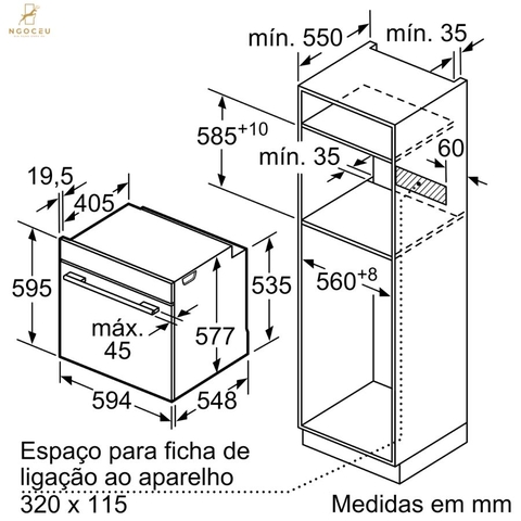 Lò nướng Bosch HBG724AB1 - Series 8