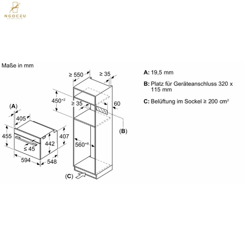 Lò nướng kết hợp vi sóng - Accent Line - Bosch CMG978NB1 - Series 8