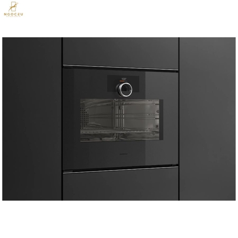 Lò nướng kèm hấp cánh phải Gaggenau Minimalistic GS250100 Onyx