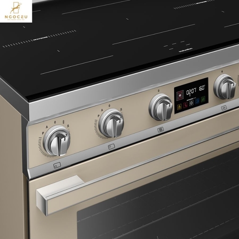 Bếp từ hỗn hợp kèm lò nướng Smeg CPF90I1PML2