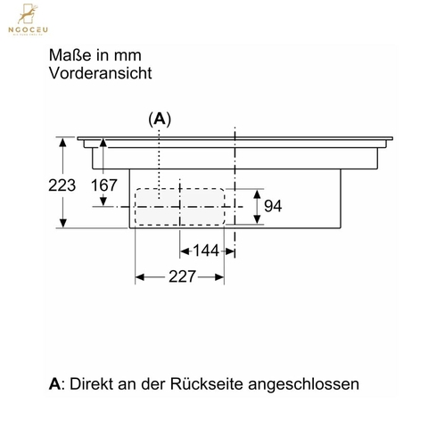 Bếp từ kết hợp máy hút mùi - Accent Line - Bosch PXX890D51E - Series 8