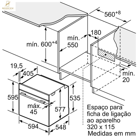 Lò nướng Bosch HBG724AB1 - Series 8